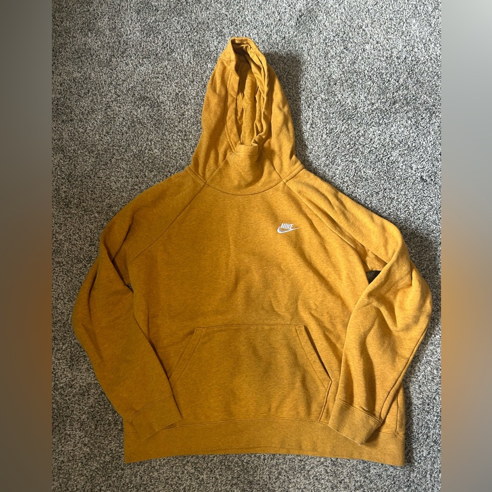 Nike Womens Mustard Hoodie Sweater Size XL